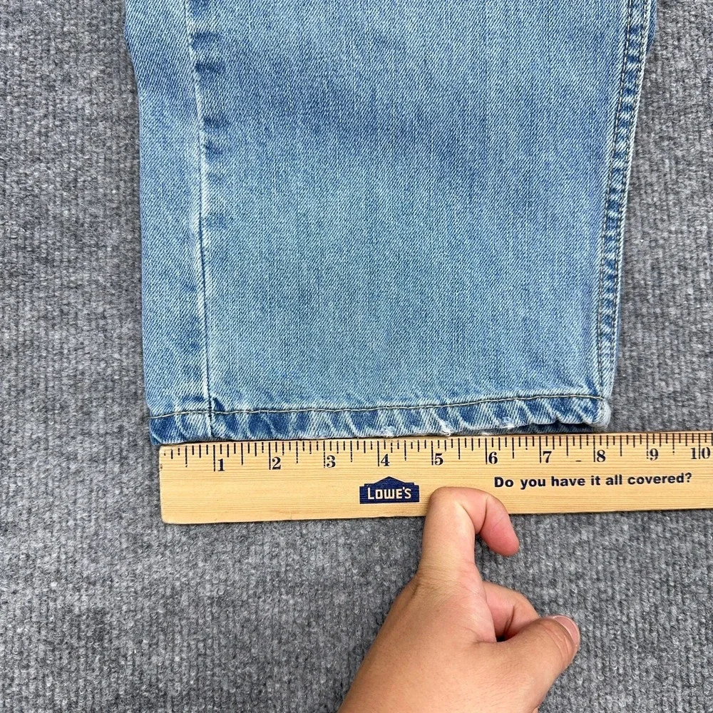 Levis 505 Jeans Mens 38x30 Regular Straight‎ Light Wash Denim